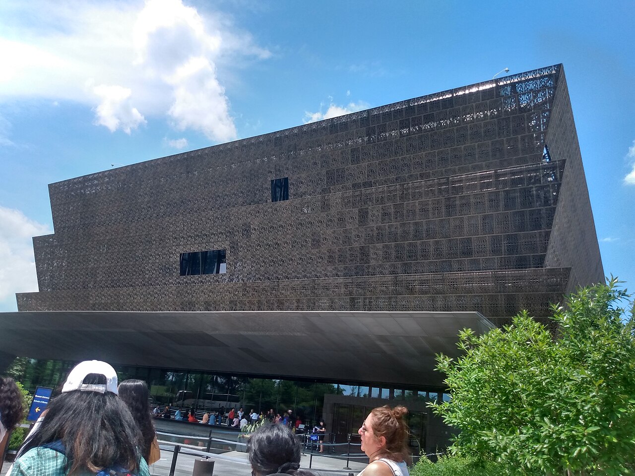 Exterior of the National Museum of African American History and Culture in Washington, D.C.